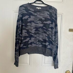 Z Supply | Gray Camo Print Sweater